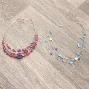 2 layered necklaces